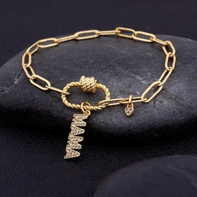 Edelstahl Mond Sterne Armband "Zircone Stella Luna no.545" - PITANI