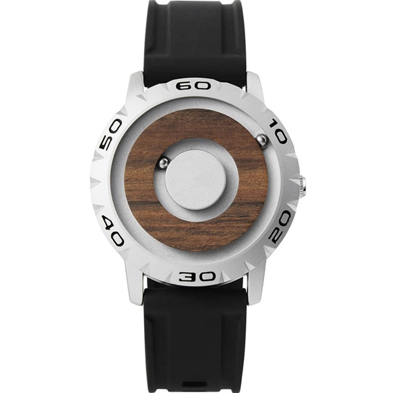 Außergewöhnliche Armbanduhr mit Holzziffernblatt "Orologio Con Trasmissione Magnetica no.449" - PITANI