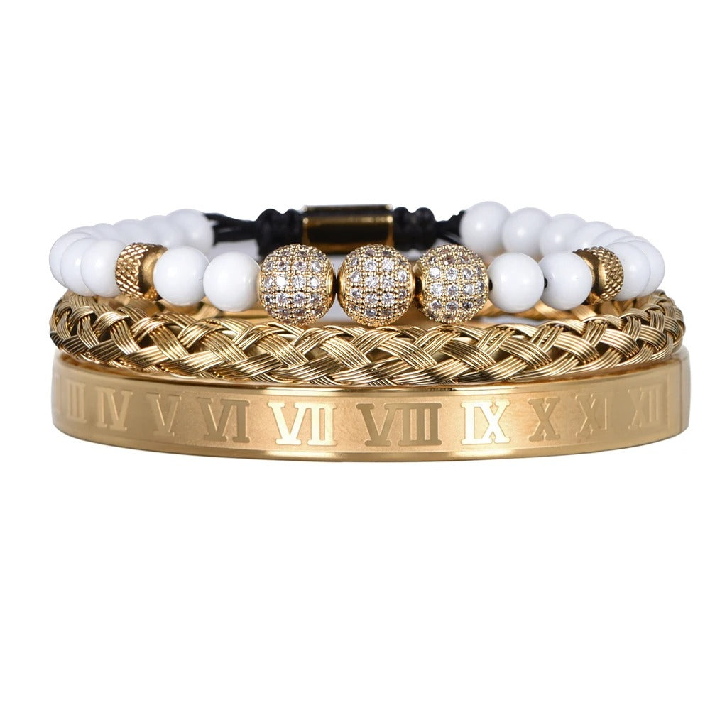Edelstahl Armband Set "Bracciale Teschio no.532" - PITANI