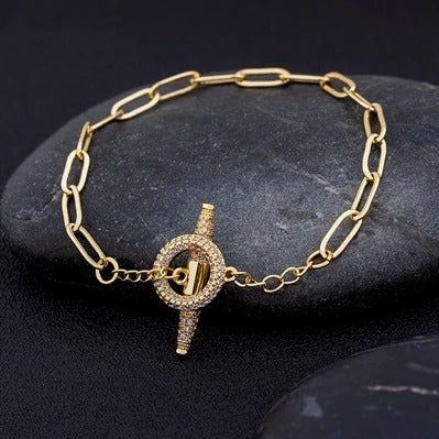 Edelstahl Mond Sterne Armband "Zircone Stella Luna no.545" - PITANI