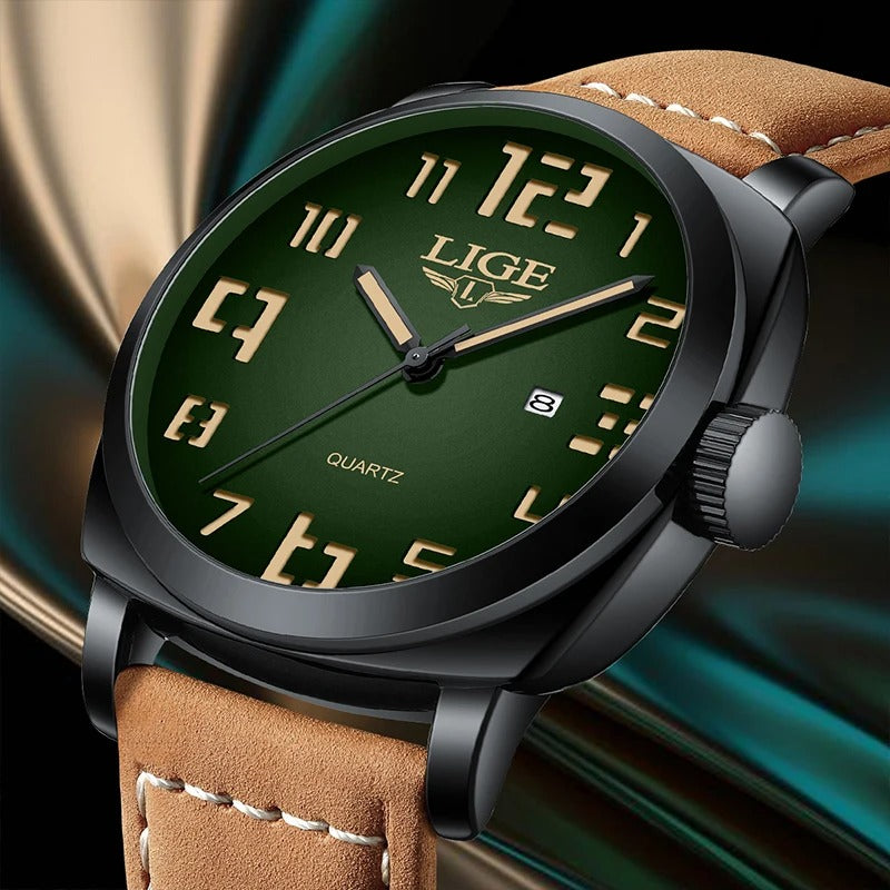 Leder Armbanduhr "Orologi Cinturino In Pelle Calendario no.429" - PITANI