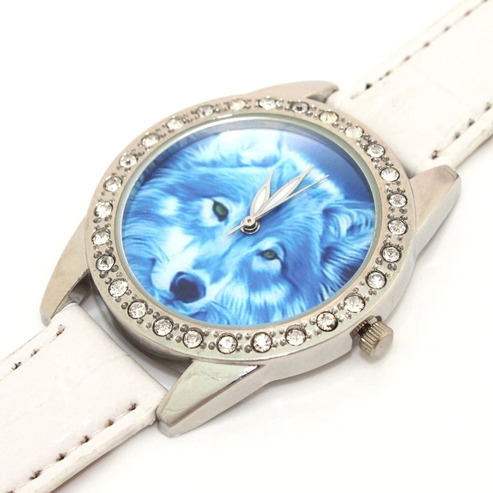 Wolf Leder Armbanduhr "Animale Lupo no. 197" - PITANI