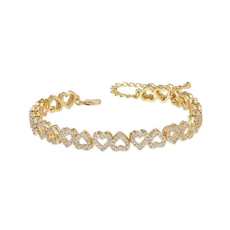 Edelstahl Herzform Armband "Cubo amore lucido no.301" - PITANI