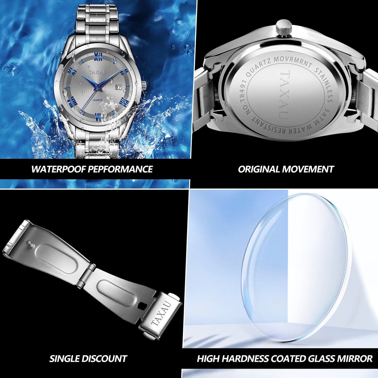 Edelstahl Armbanduhr "Forma di Lusso no.318" - PITANI
