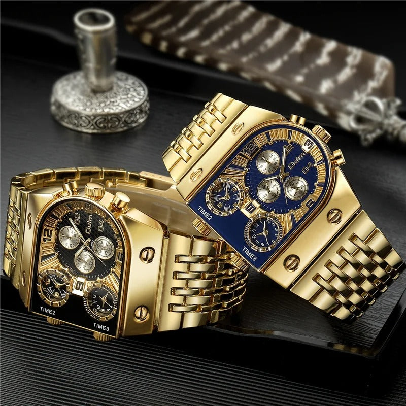 Edelstahl Armbanduhr "Guarda Maschio 3 Volte no.453" - PITANI
