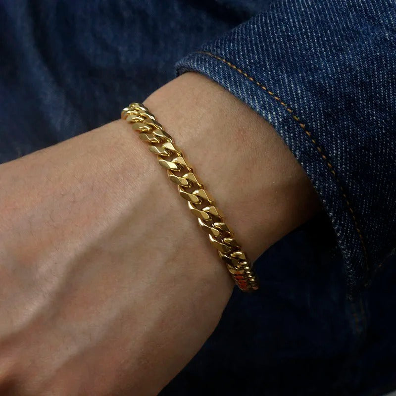 Edelstahl Armband "Bracciale a Catena Cubana no.524" - PITANI