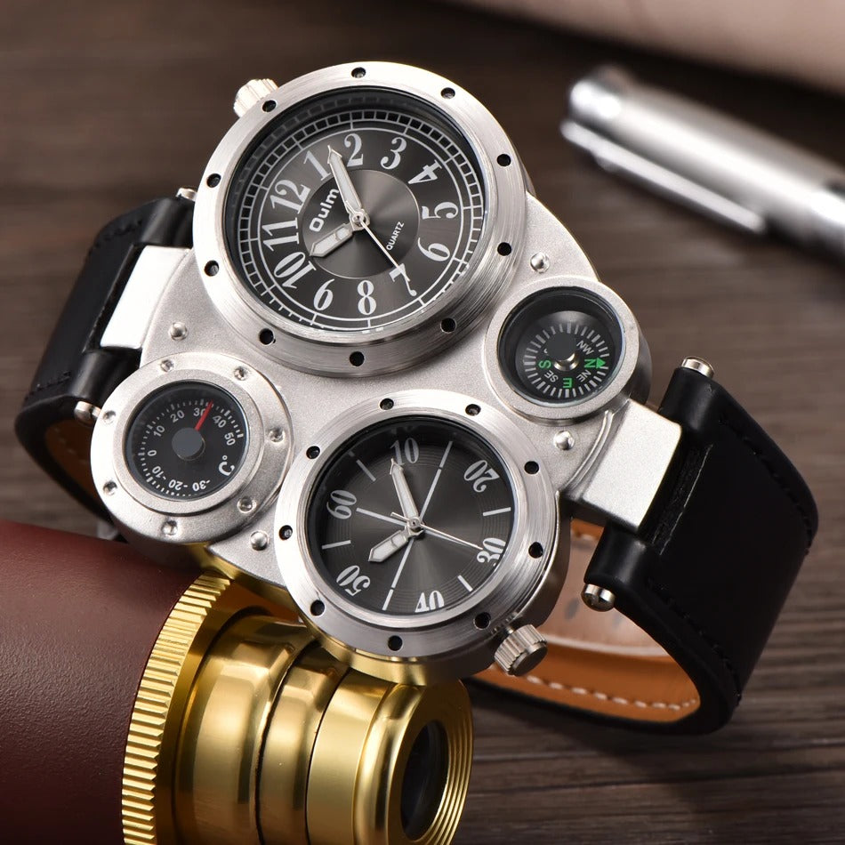 Leder Armbanduhr "Fuso Orario no.825" - PITANI