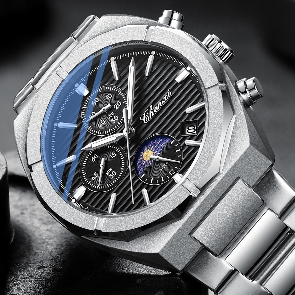 Edelstahl Armbanduhr "Guardolo Blu no.303" - PITANI