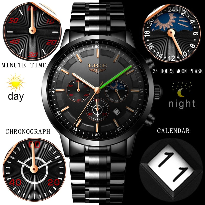 Edelstahl Armbanduhr "Masculino Uomo no.323" - PITANI