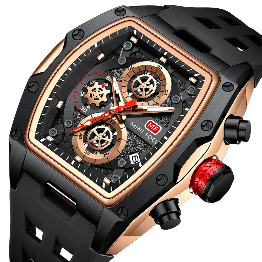 Edelstahl Armbanduhr "Cinturino Nero no.276" - PITANI