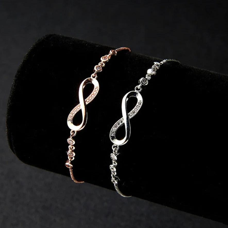 Edelstahl Unendlichkeit Armband "Cristallo infinito no.305" - PITANI