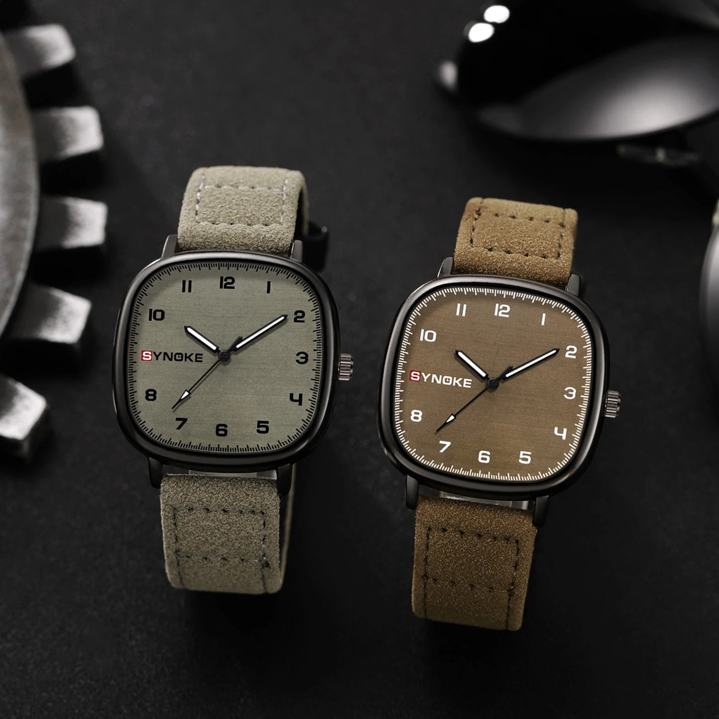 Stoff/Leder Armbanduhr "Cinturino in pelle no. 513" - PITANI