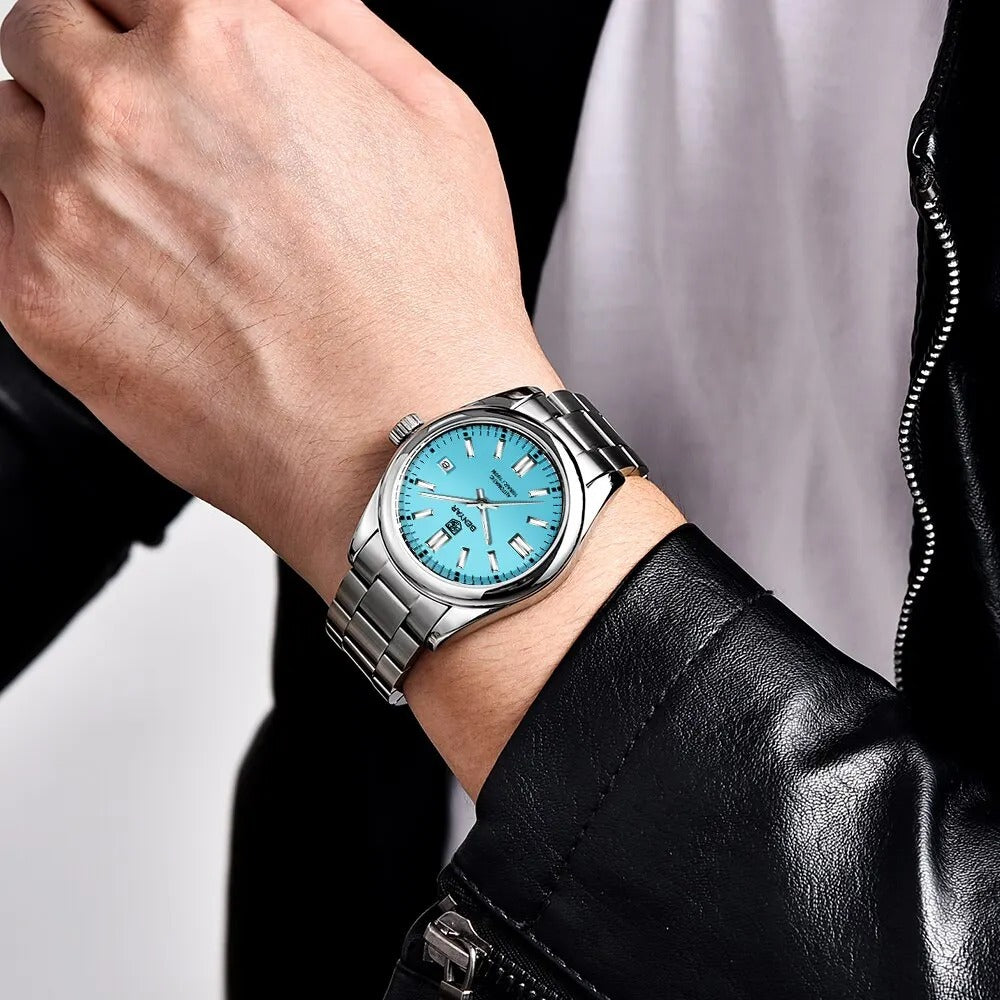 Edelstahl Automatik Armbanduhr "Impermeabile Blu no.419" - PITANI
