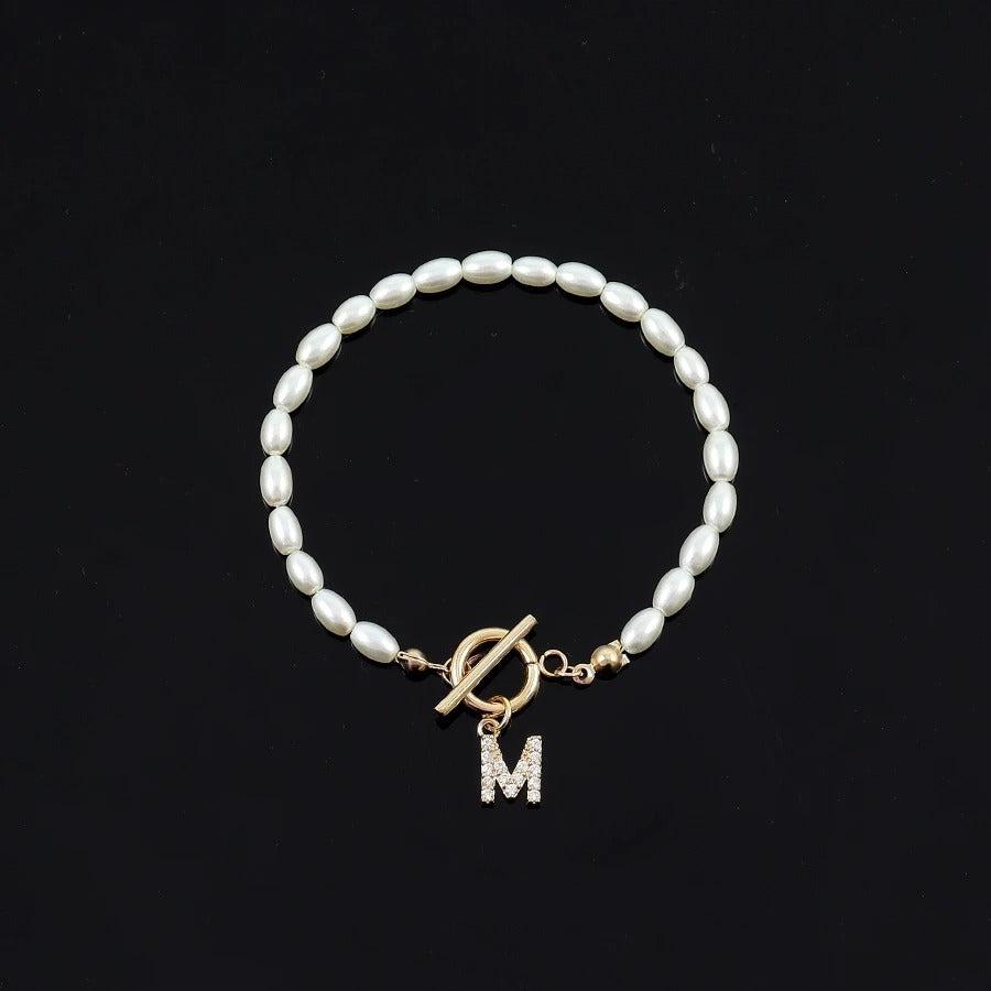 Perlen Buchstaben Armband "Bracciale Iniziale no.287" - PITANI