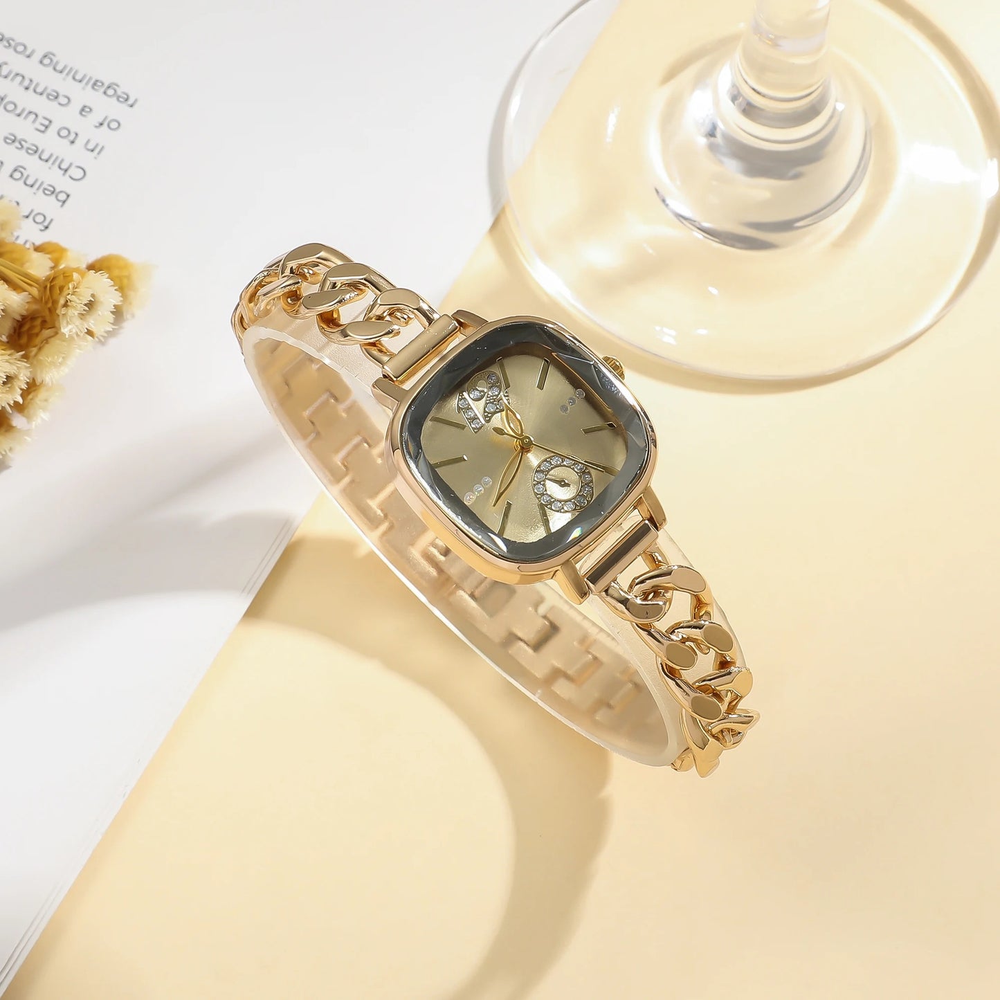 Edelstahl Armbanduhr "Moda Leggera Di Lusso Da Donna no.3140" - PITANI