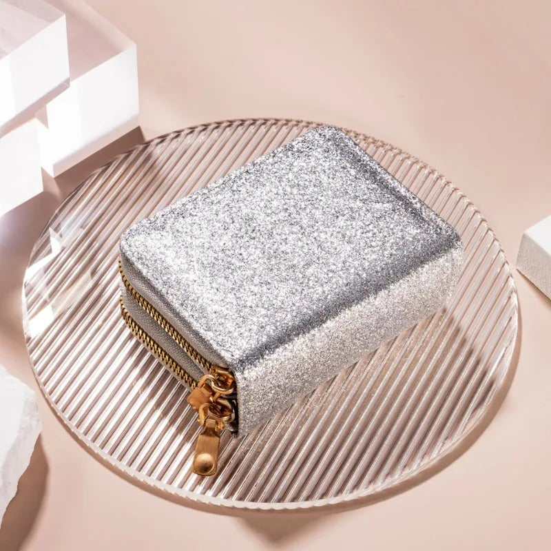 Premium Glitzer Geldbeutel "Doppia cerniera no.314" - PITANI