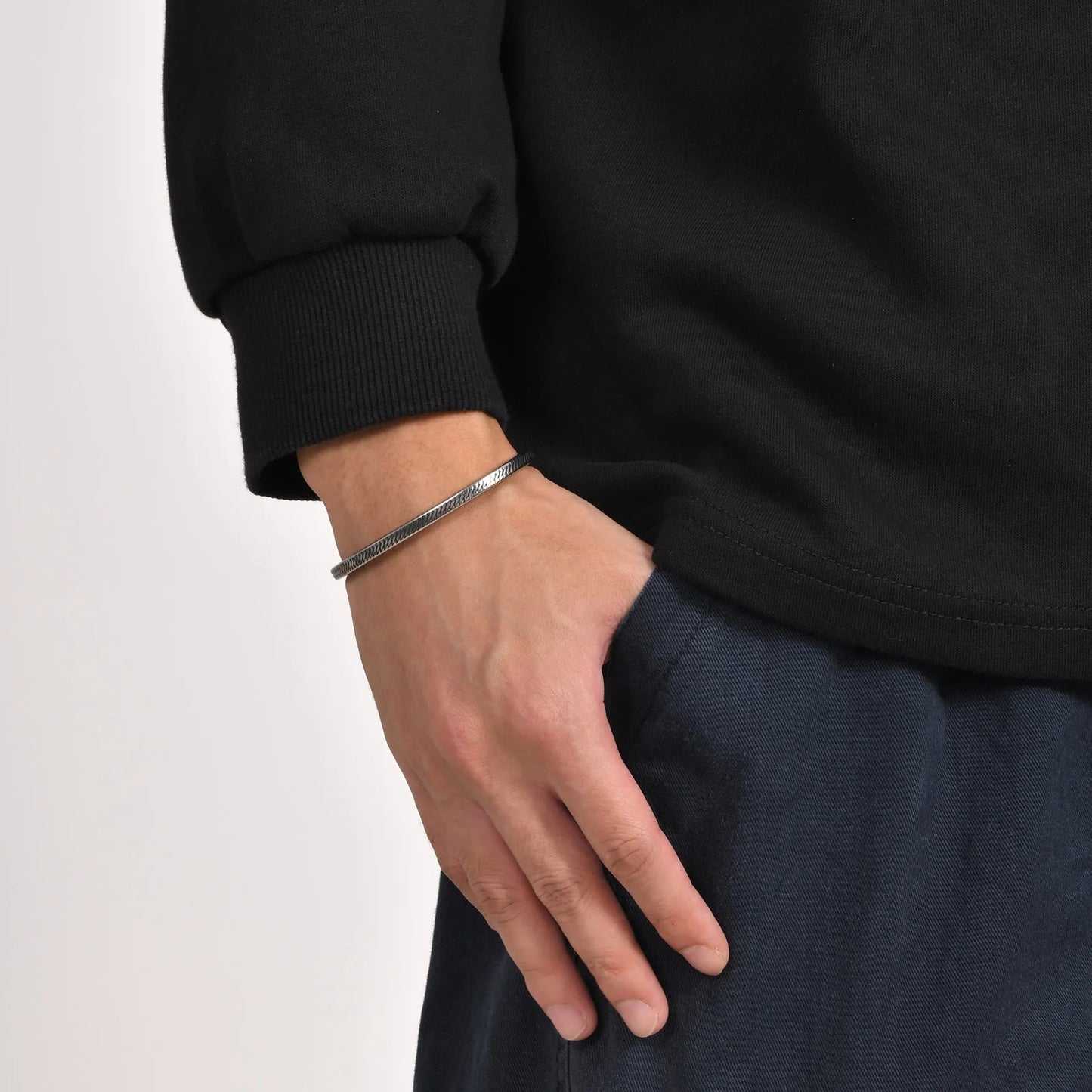 Edelstahl Armreif Armband "no.5204" - PITANI