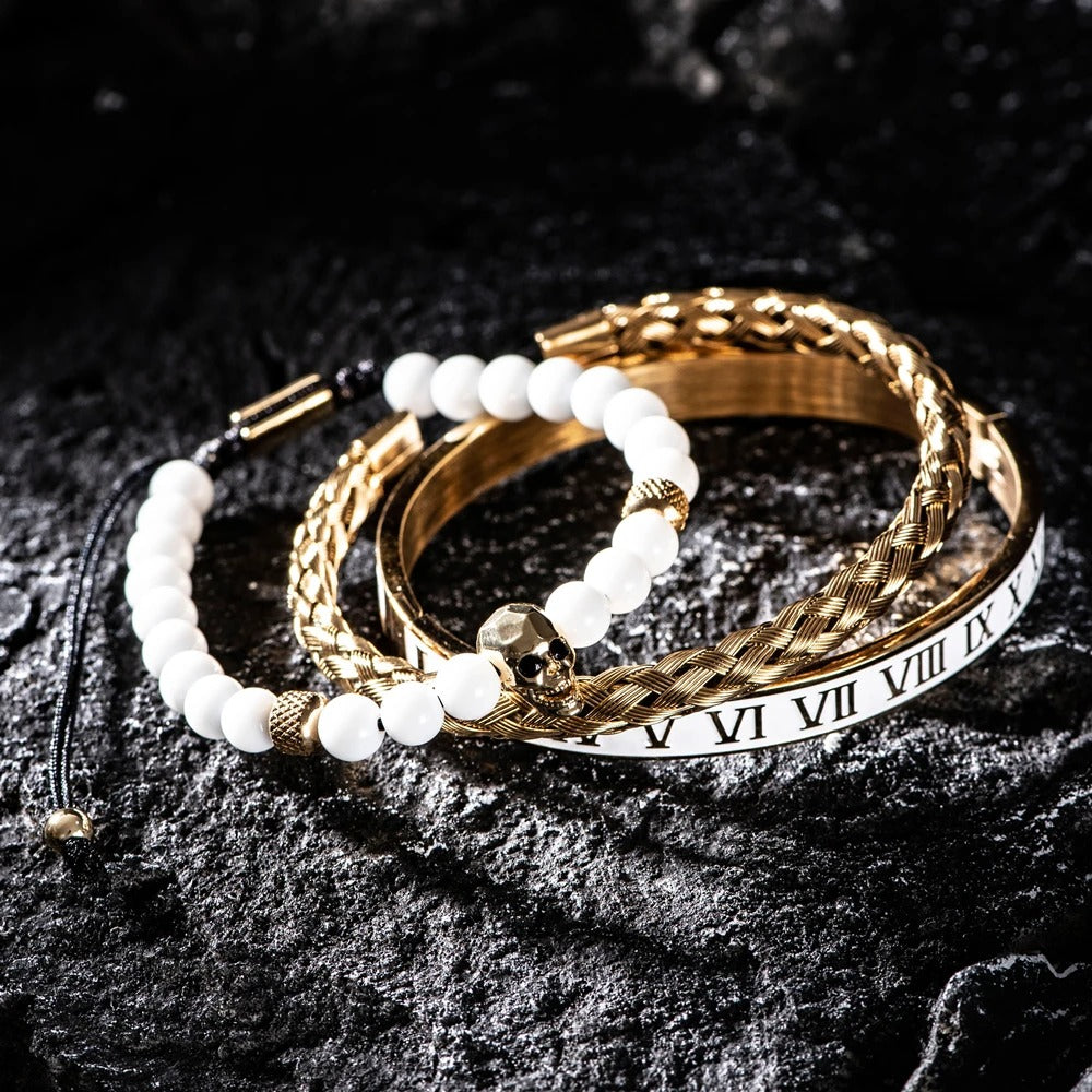Edelstahl Armband Set "Bracciale Teschio no.532" - PITANI