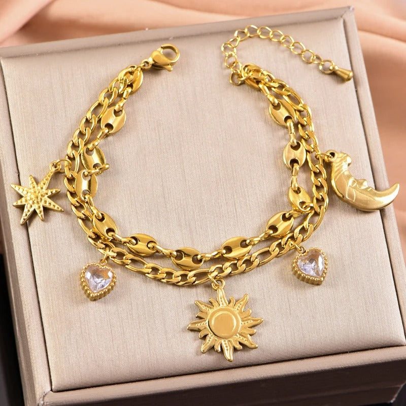 Edelstahl Armband mit verschiedenen Motiven "Nuova Moda no.5303" - PITANI