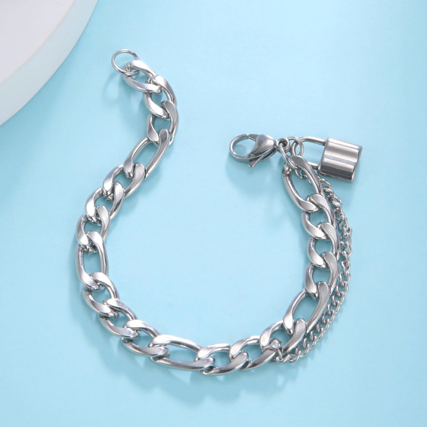 Edelstahl Schloss Armband "Gioielli per sempre no.526" - PITANI