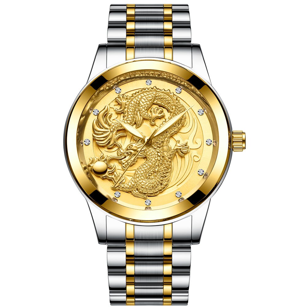Drachenmotiv Edelstahl Armbanduhr "Orologio no.290" - PITANI