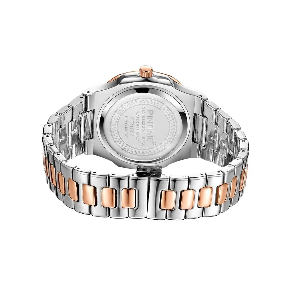 Edelstahl Armbanduhr mit glänzender Lünette "Orologi bella mondo no.4141" - PITANI