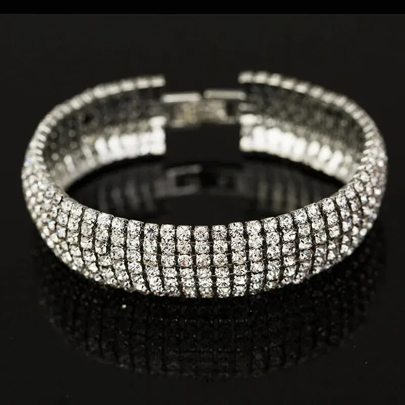 Edelstahl Glitzer Armband "Metallo di cristallo no.511" - PITANI