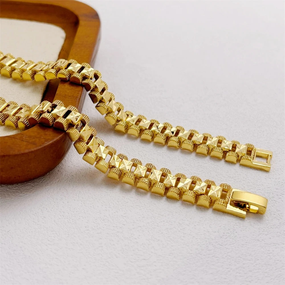 Edelstahl Armband "Bracciale Placcato Oro no.541" - PITANI