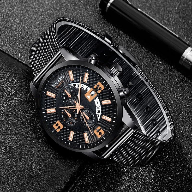 Mesh Armbanduhr "Orologio con calendario no.951" - PITANI