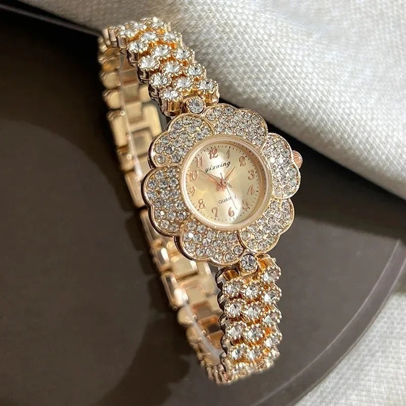 Edelstahl Armbanduhr mit Blumenform Ziffernblatt "Design Del Marchio Di Orologi no.3126" - PITANI