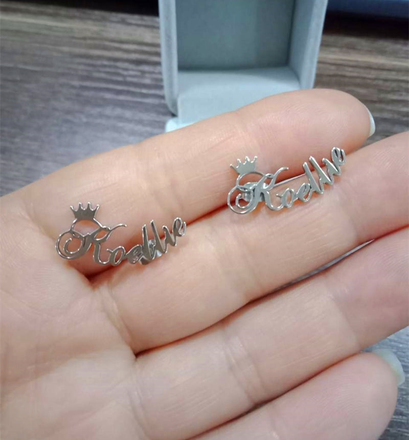 Personalisierte Edelstahl Ohrringe "Capello di Re Leo no.137" - PITANI