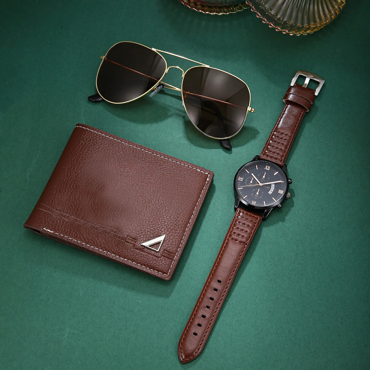 3-teiliges Uhren-Schmuckset „3 Pezzi Casual Da Uomo No.6809“ - PITANI