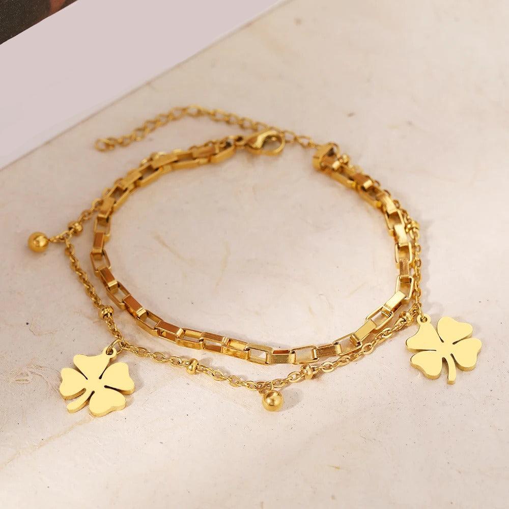 Edelstahl Armband "Ciondolo trifogli no.514" - PITANI