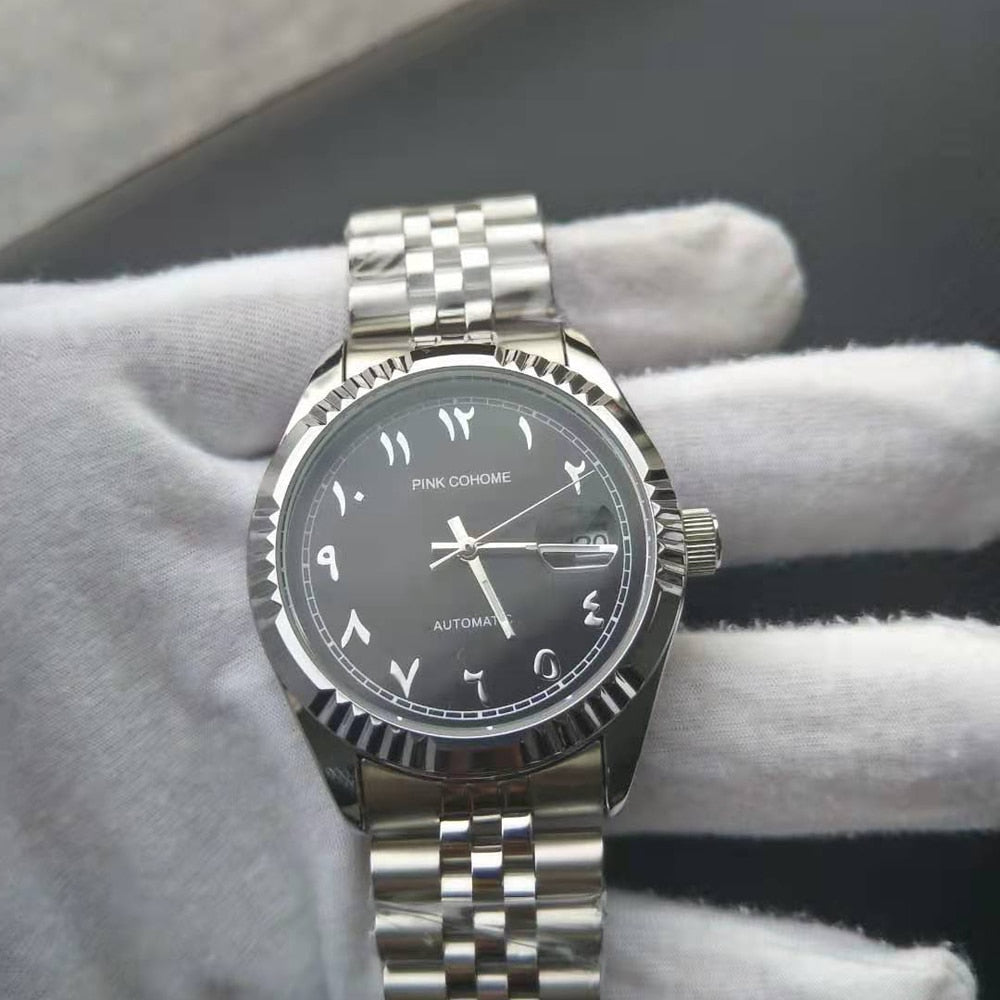 Edelstahl Automatik Armbanduhr "Numerio Arabi no.420“ - PITANI