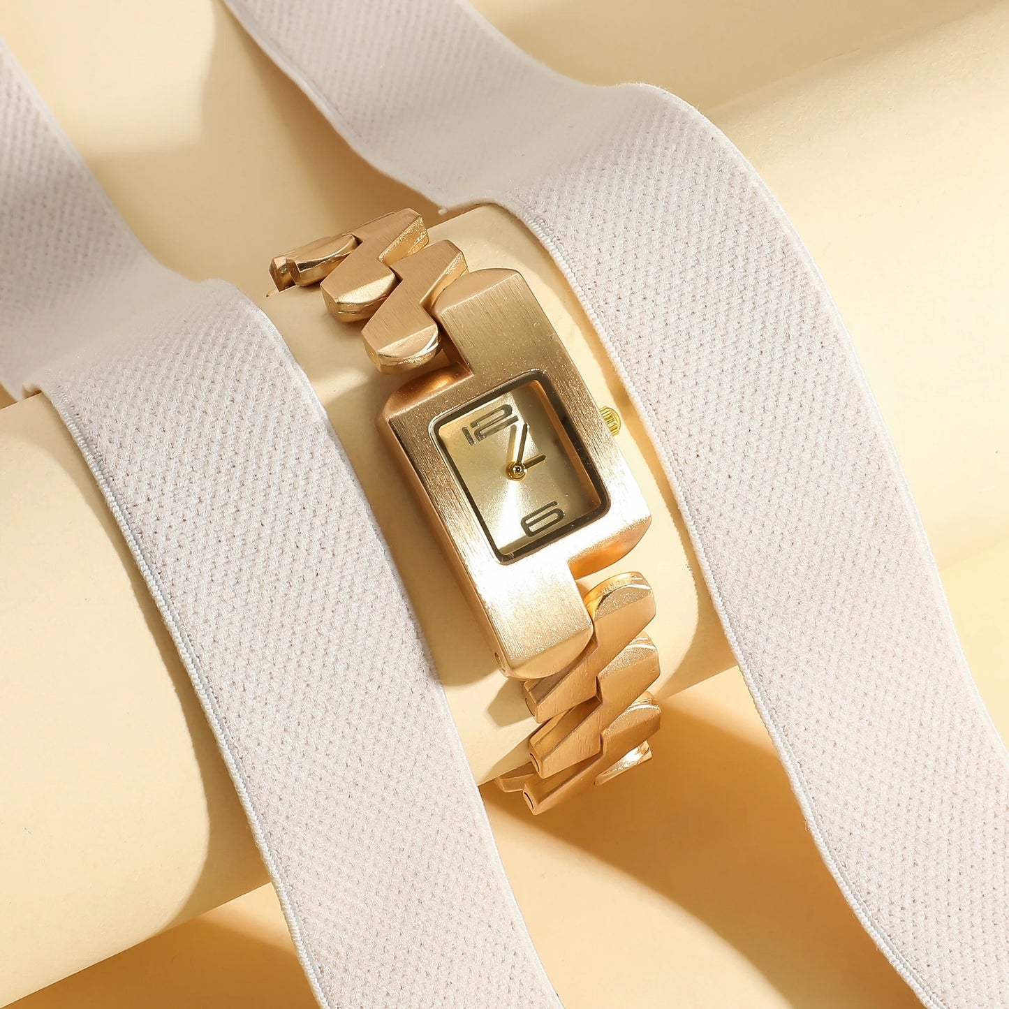 Außergewöhnliche geometrische Edelstahl Armbanduhr "Luce Alla Moda Per Donna no.3142" - PITANI