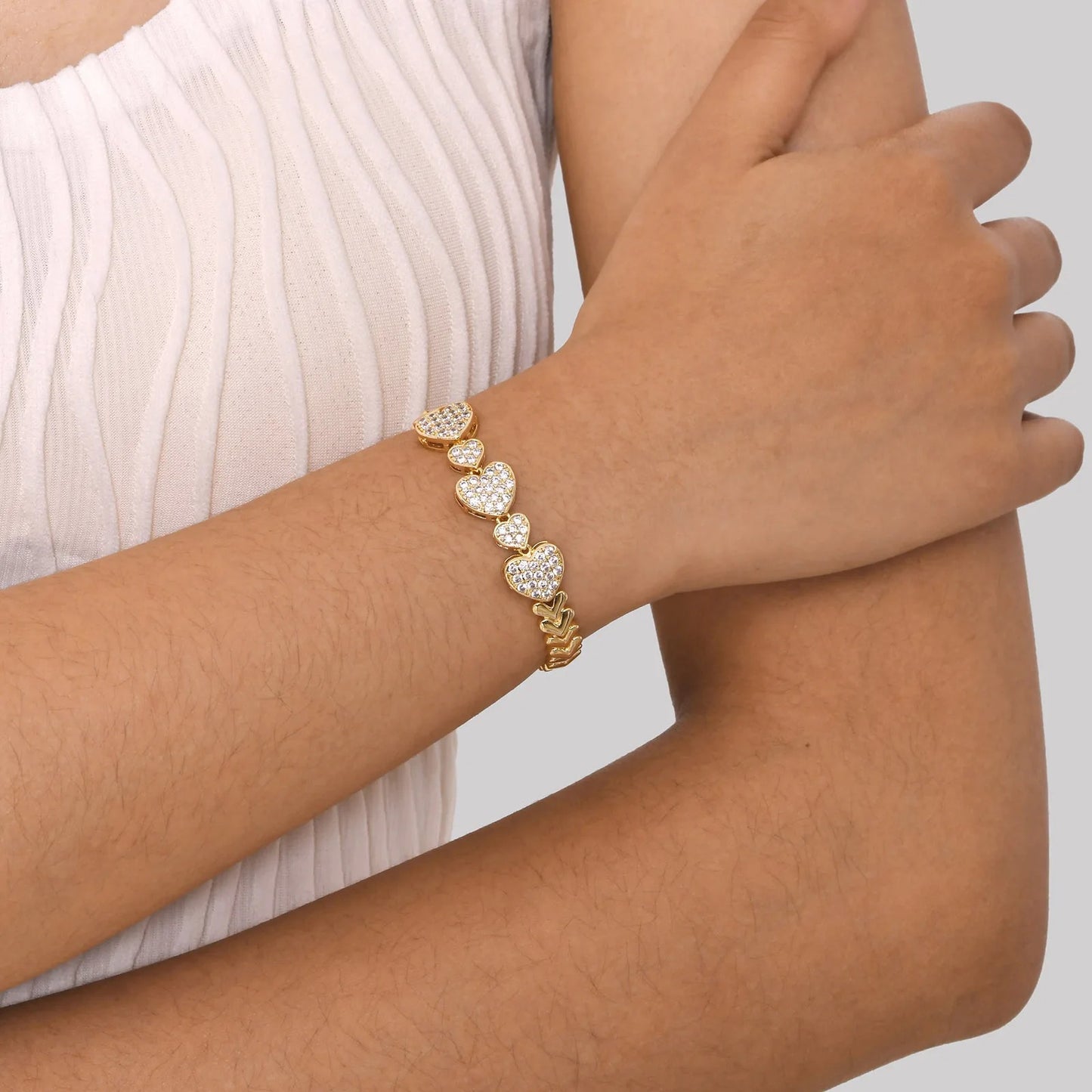 Edelstahl Armband mit verschiedenen Formen "Ciondolo a Forma Di Cuore Glamour no.5213" - PITANI