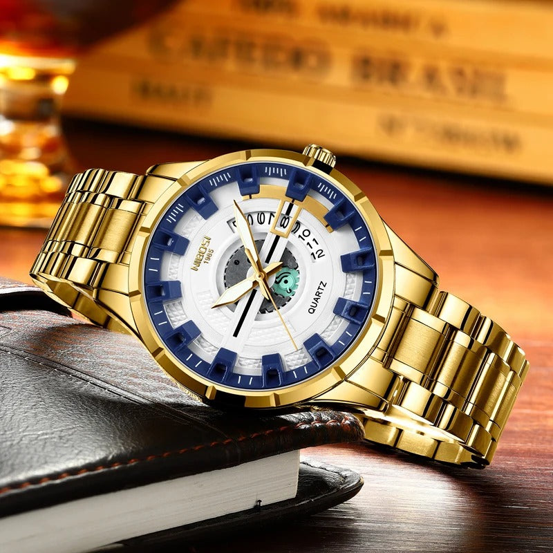 Edelstahl Armbanduhr "Orologio Oro Inox no.446" - PITANI