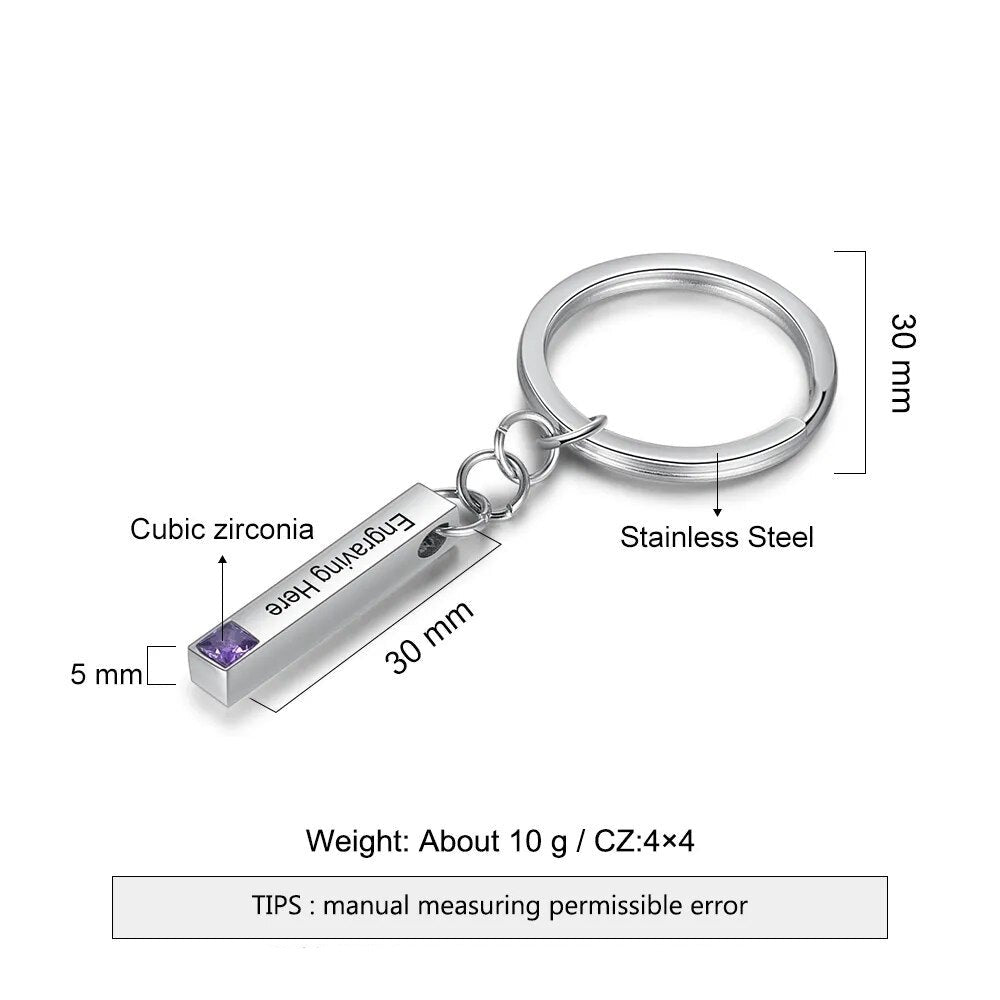 Personalisierter Schlüsselanhänger "Ciondolo a forma di barra no.169" - PITANI