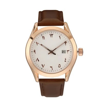 Leder Armbanduhr mit arabischen Zahlen "Numeri Orologi Uomo no.3187" - PITANI