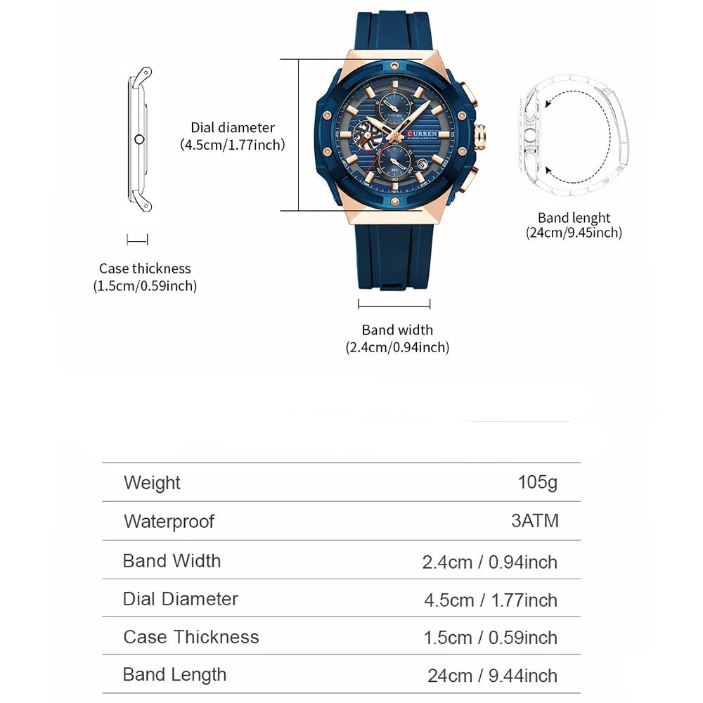 Silikonband Armbanduhr "Orologio Sportivo Multifunzionale no.417" - PITANI