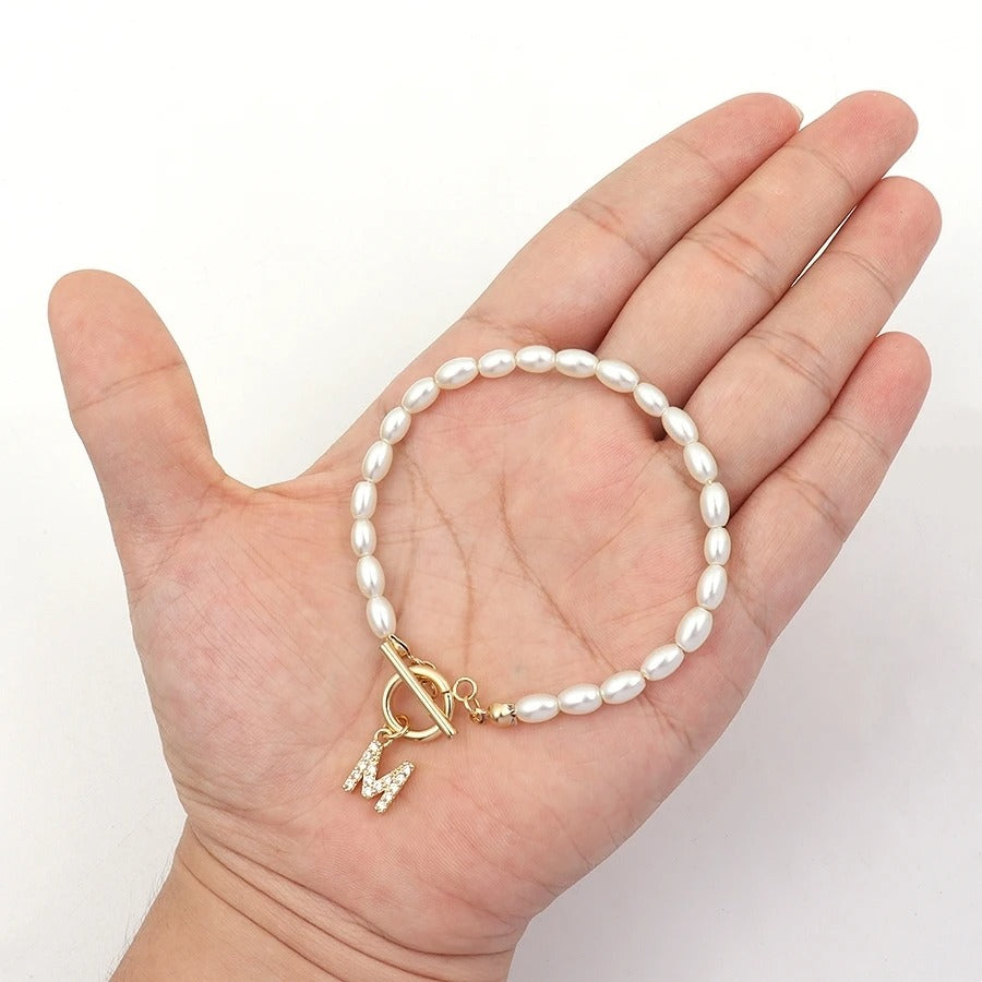 Perlen Buchstaben Armband "Bracciale Iniziale no.287" - PITANI