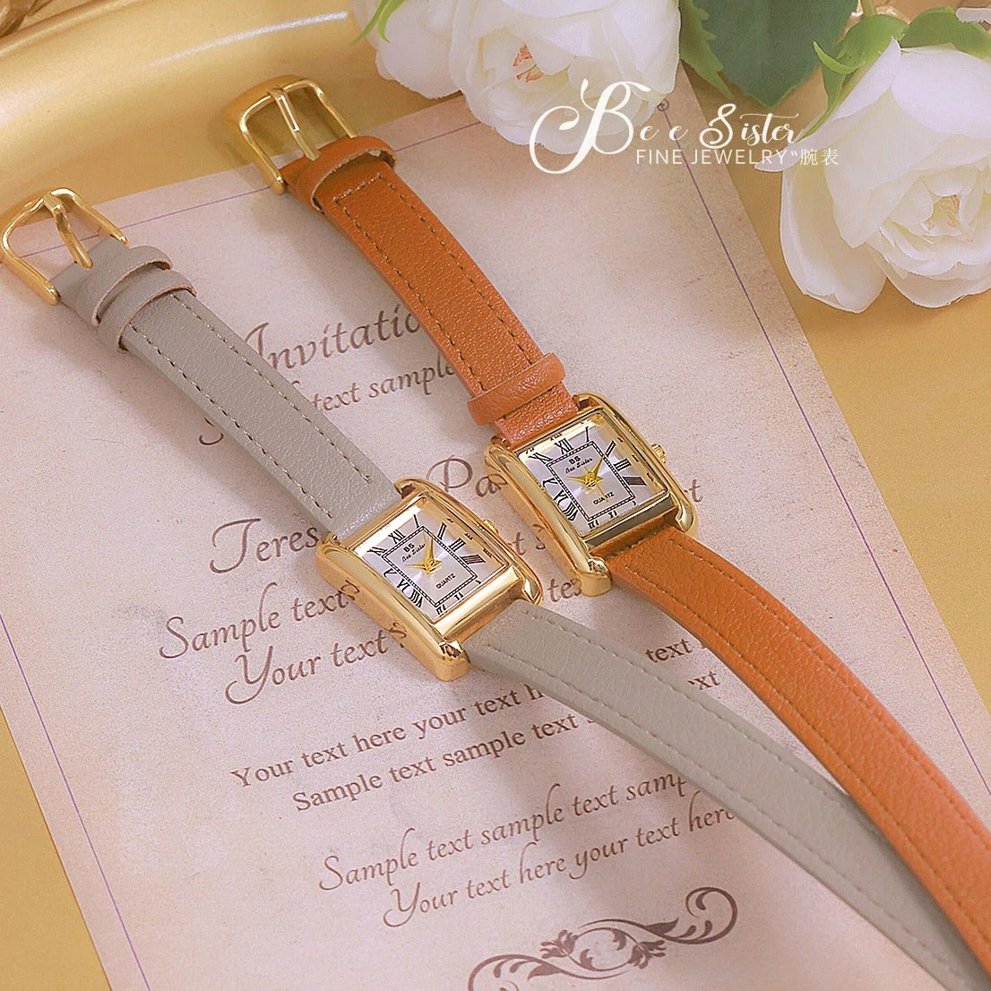 Vintage-Style Leder Armbanduhr "Orologi Da Polso Al Quarzo no.3155" - PITANI