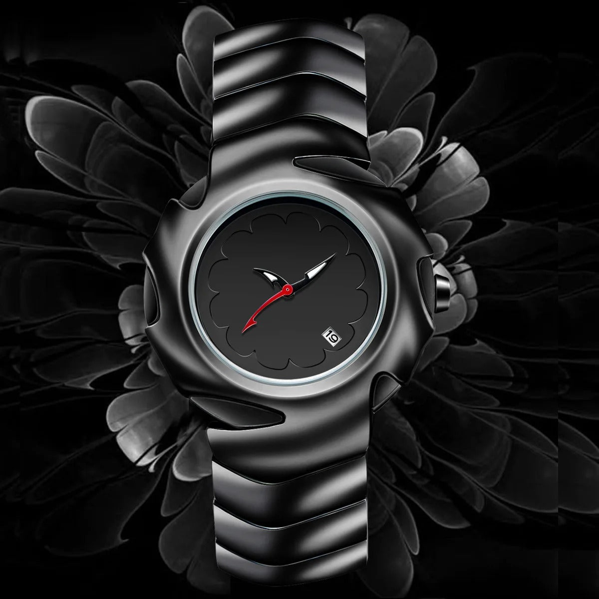 Edelstahl Sägenoptik Armbanduhr "Orologio Orologio Impermeabile no.420" - PITANI
