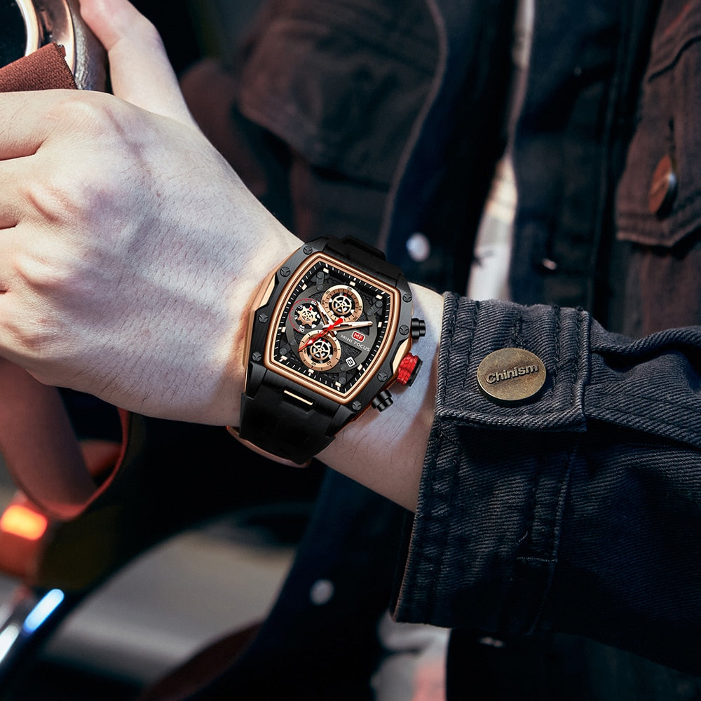 Edelstahl Armbanduhr "Cinturino Nero no.276" - PITANI