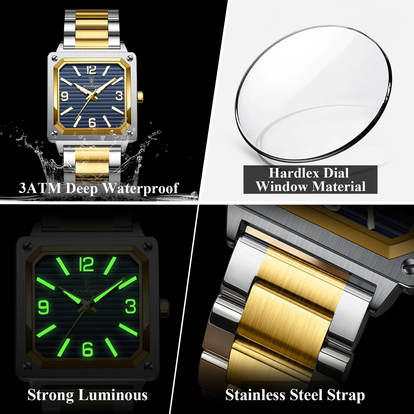 Edelstahl Armbanduhr "Lusso Militare no.338" - PITANI