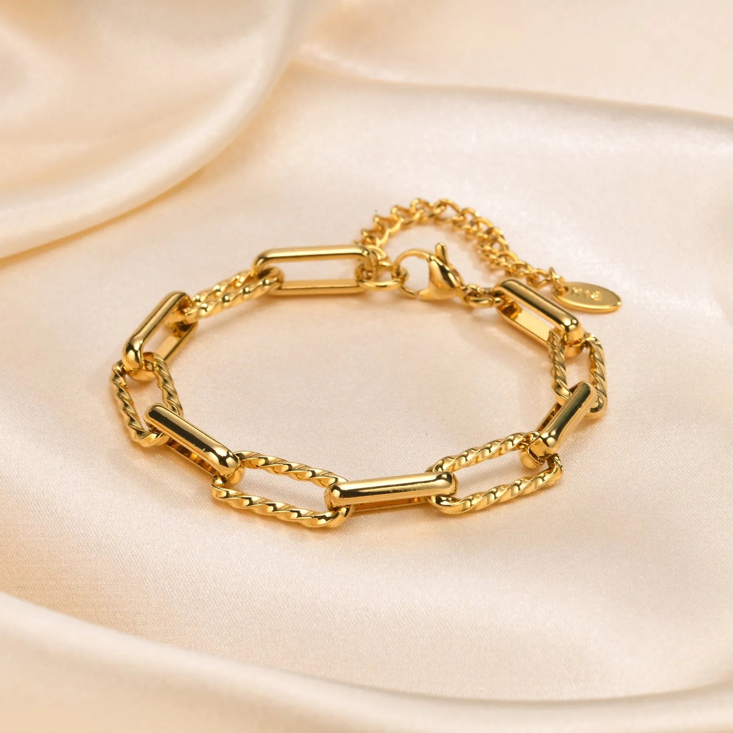 Edelstahl Armband in Heftklammer Optik "Catena Di Graffette no.5206" - PITANI
