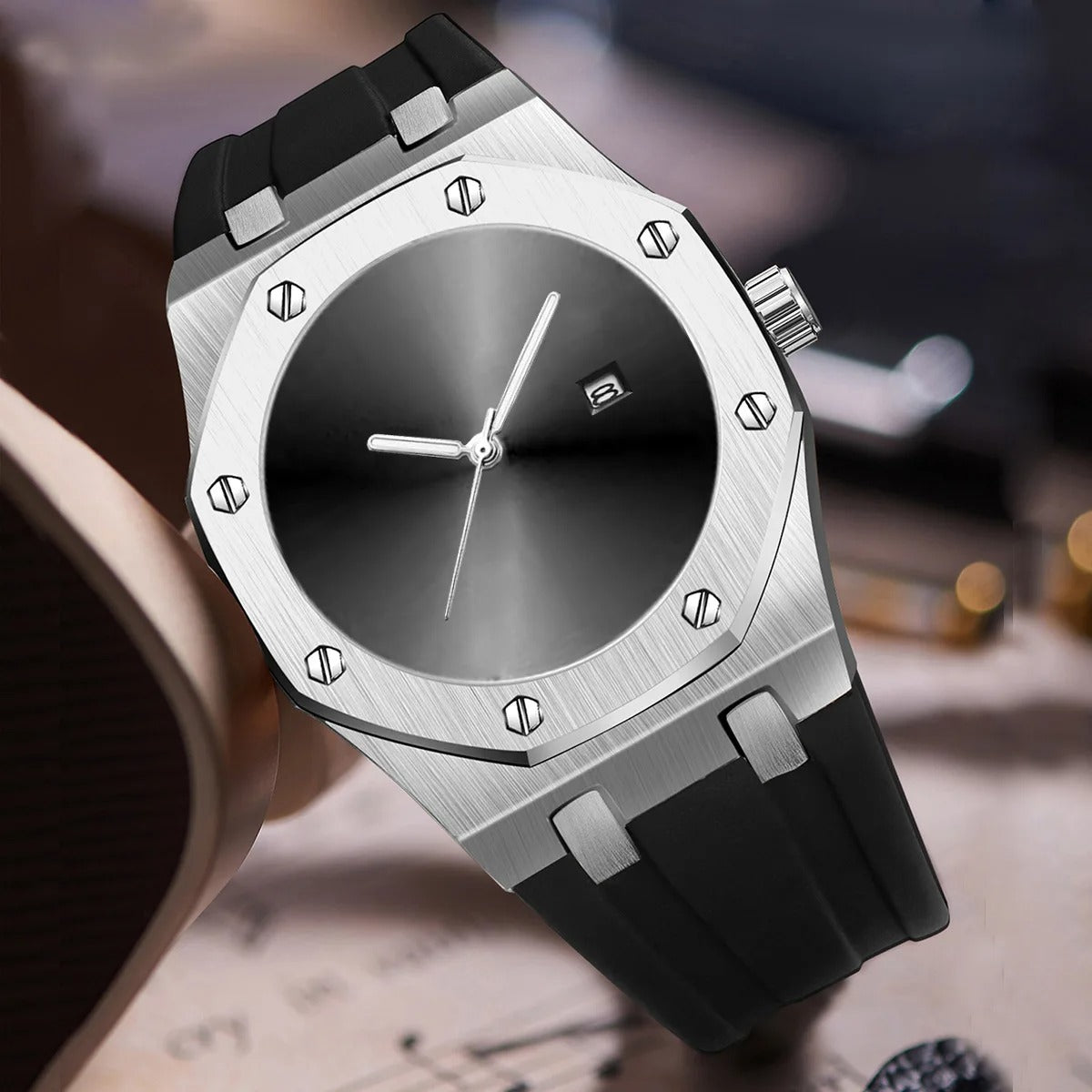 Edelstahl Armbanduhr "Orologio Sportivo Con Cinturino In Gomma no.441" - PITANI