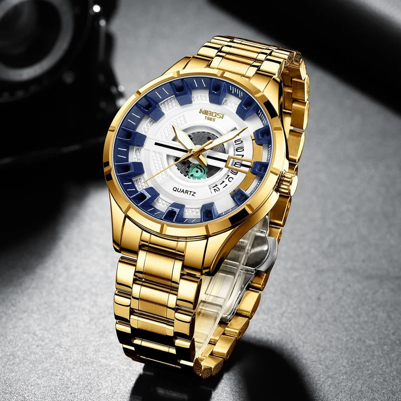 Edelstahl Armbanduhr "Orologio Oro Inox no.446" - PITANI