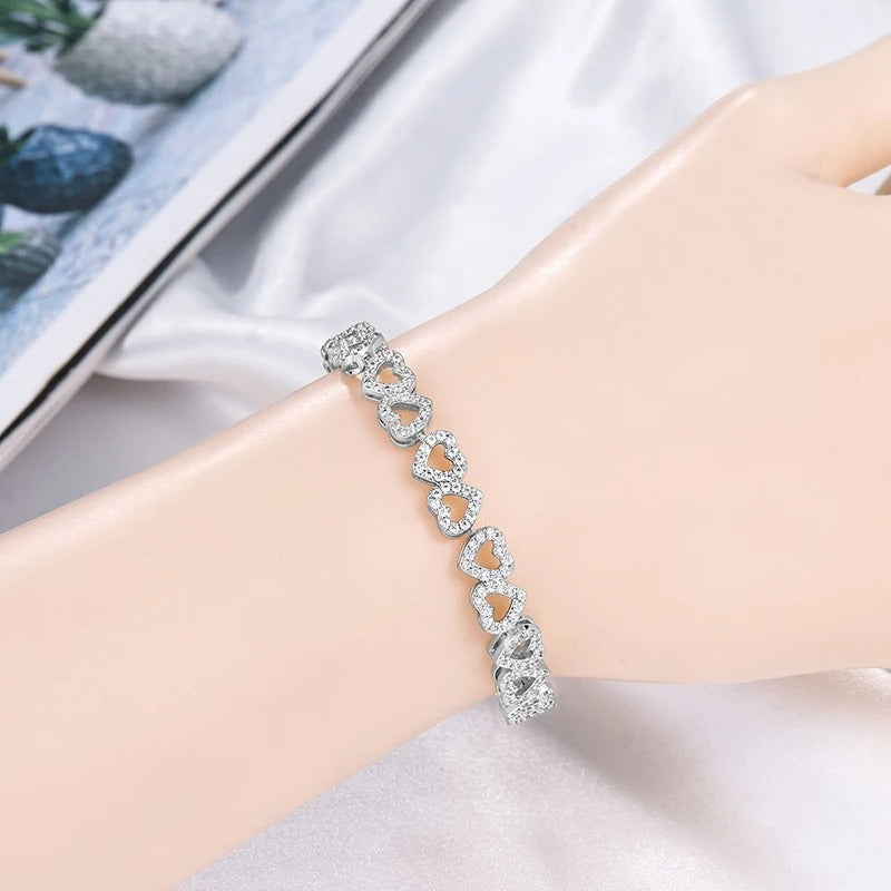 Edelstahl Herzform Armband "Cubo amore lucido no.301" - PITANI