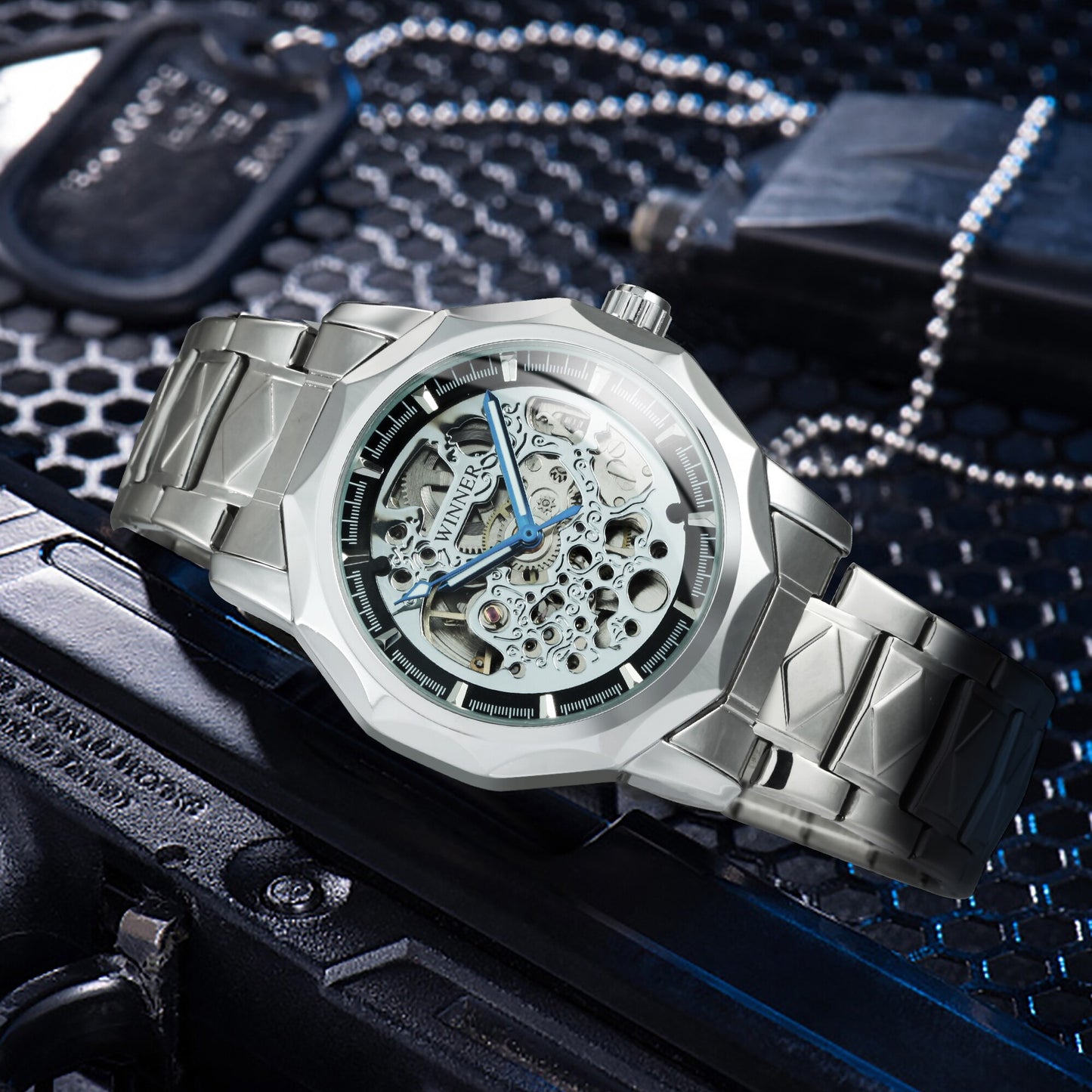 Edelstahl Automatik Armbanduhr "Vincitore no.424" - PITANI